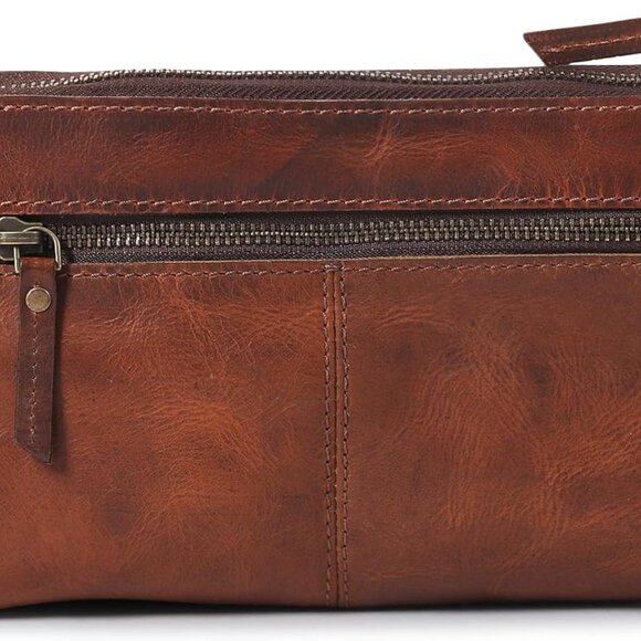 Chic Multi-Pocket Leather Sling Bag: Perfect for Travel & Everyday Essentials - Picture 9 of 9
